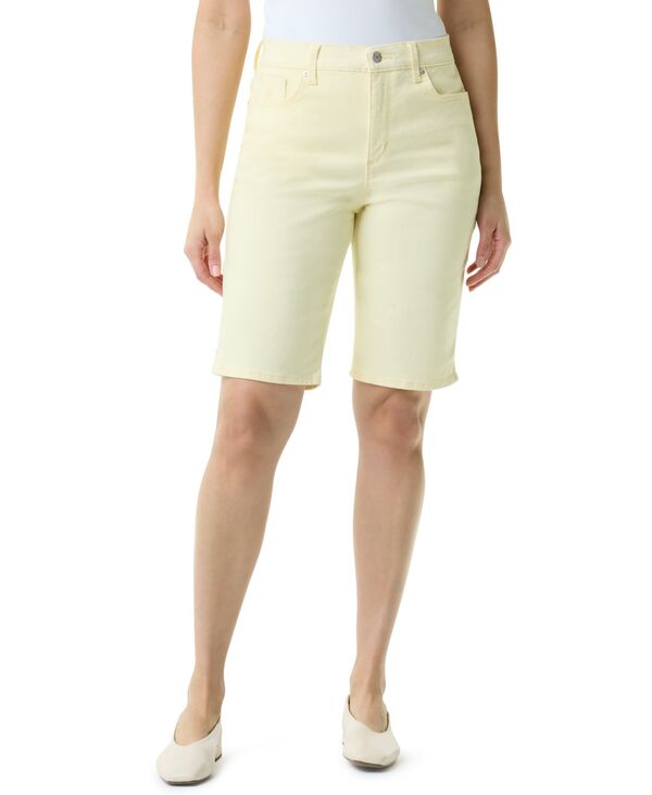 グロリアバンデービルト レディース ボトムス ハーフパンツ・ショーツ ショートパンツ Gloria Vanderbilt Women Amanda Bermuda Shorts Pale Daffodil