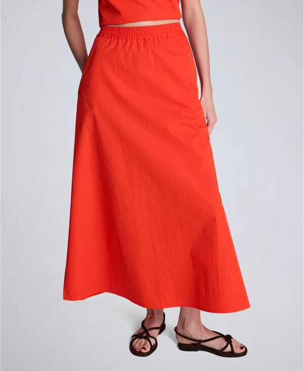 ケネスコール レディース ボトムスカート マキシ Kenneth Cole Women's Pull-On Maxi Skirt Lava Red レッド
