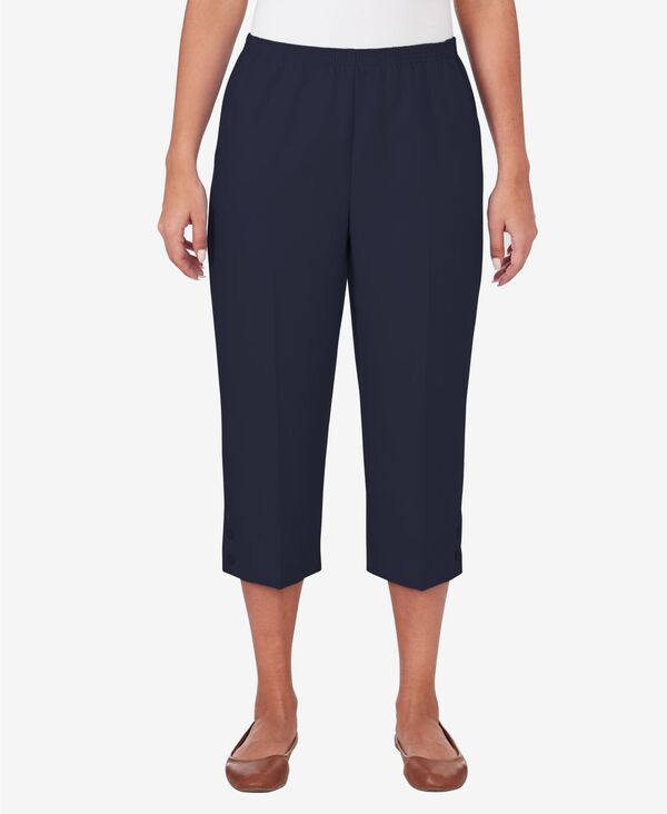 アルフレッド ダナー レディース ボトムス カジュアルパンツ キャップ Alfredunner Women's Classic Button Hem Gathered Waistband Capri Pants Navy ネイビー｜ReVida 店 9,344円