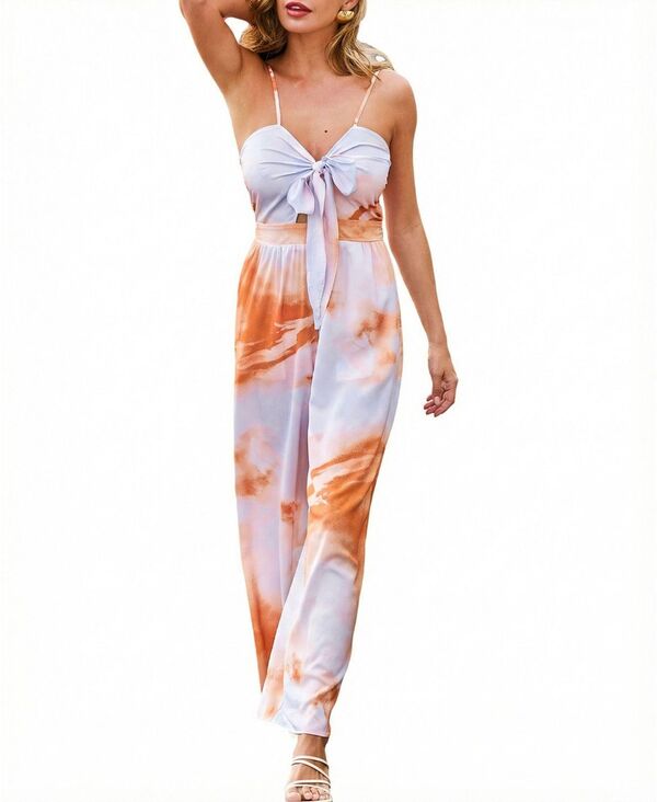 カップシー レディース トップス ジャンプスーツ Cupshe Women's Bay Breeze Abstract Jumpsuit Light/pastel blue ブルー