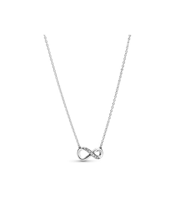 パンドラ レディース アクセサリー ネックレス・チョーカー・ペンダントトップ レース Pandora Momentsterling Sparkling Cubic Zirconia Infinity Collier Necklace Silver シルバー 19,236円