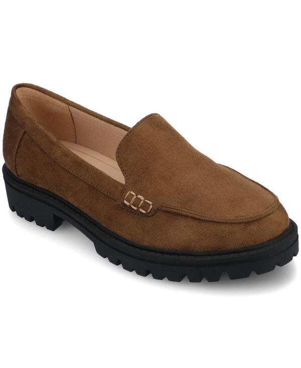ジュルネ コレクション レディース シューズ スリッポン・ローファー Journee Collection Women's Erika Lug Sole Loafers Chocolate チョコレート