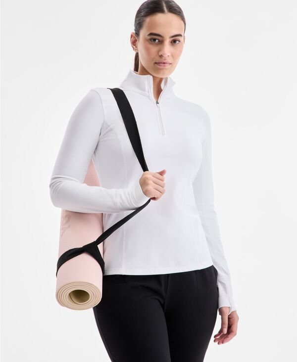 イデオロギー レディース アウター パーカー・スウェット IDeology Women'studio Quarter-Zipullover Top Macy's Exclusive Bright White ホワイト
