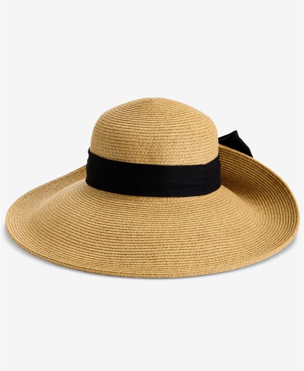 ジャーニ ベルニーニ レディース アクセサリー 帽子 Giani Bernini Oversized Flip Up Floppy Hat Macy's Exclusive Natural Black ブラック