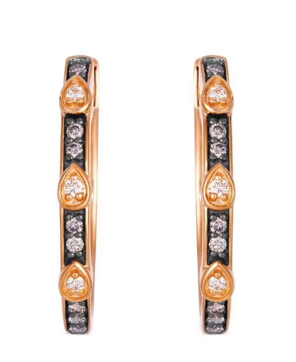 ル ヴァン レディース アクセサリー ピアス・イヤリング Le Vian Vanilla Diamond (1/10 ct.w.) Chocolate Diamond (6/25 ct.w.) Earrings in 14k Strawberry Rose Gold ゴールド