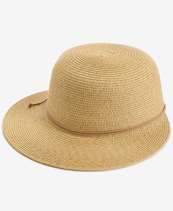 スタイルアンドコー レディース アクセサリー 帽子 Style & Co Packable Paper Braid Framer Hat Macy's Exclusive Tan Multi タン