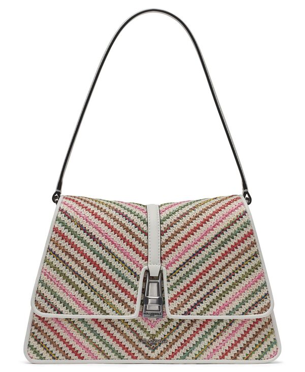 カール ラガーフェルド レディース バッグ KARLAGERFELD PARIS Mercerie Medium Shoulder Bag Multi Combo マルチカラー|ReVida 店
