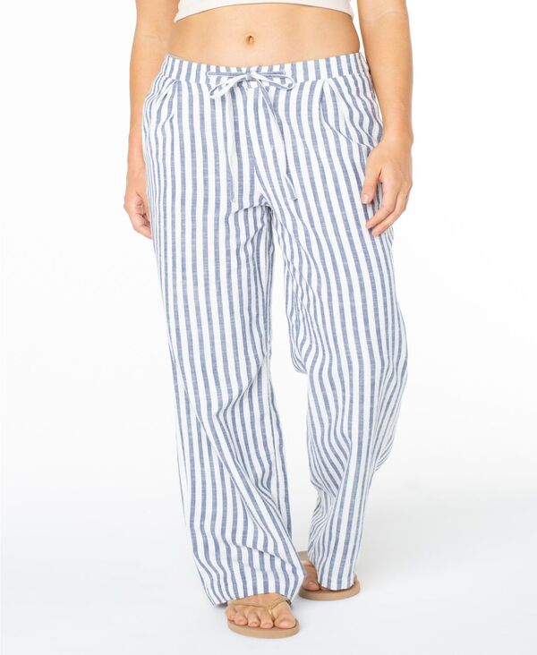 ロキシー レディース ボトムス 心地好いズボン下 引っ切りない 刷り上げる Roxy Women\u0027s Maverickstripe Print Straight Leg Trousers Blue Horizon/Jail Bird 青色 パンツ-レディースファッション-ボトムス