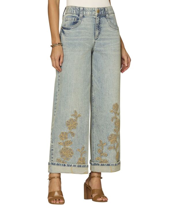 デモクラシー レディース ボトムス デニムパンツ プチ ジーンズ Democracy Petite High-Rise Wide-Leg Jeans Light Blue Artisinal ブルー