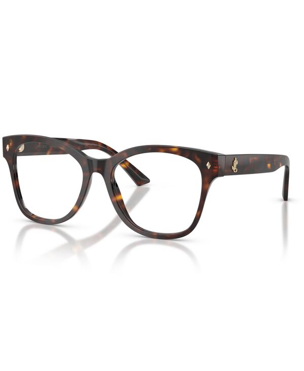 ジミーチュー レディース 佩び物 サングラス・アイウェア Jimmy Choo Women\u0027squareyeglasses JC3056 Havana