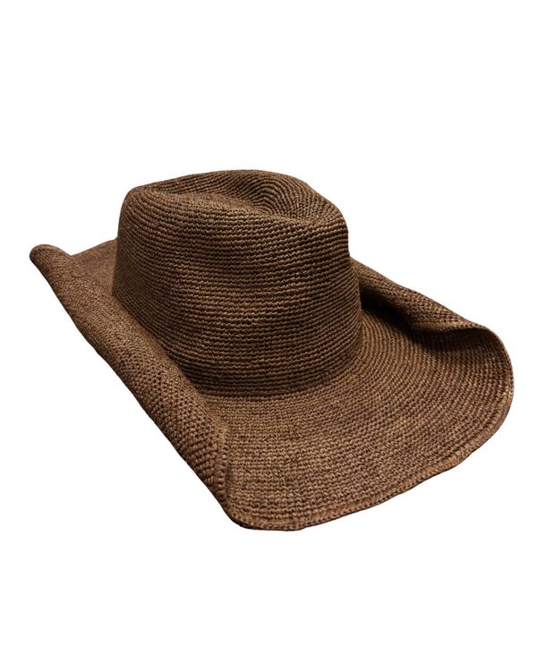 マーカスアドレール レディース アクセサリー 帽子 Marcus Adleraffia Cowboy Hat Dark Brown ブラウン