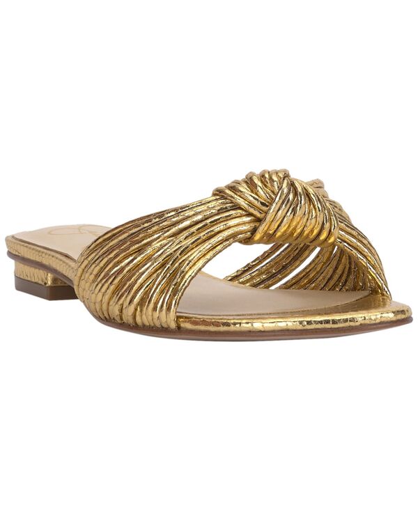 ジェシカシンプソン レディース シューズ サンダル Jessica Simpson Women\u0027s Dydra Knotted Strappy Flat Sandals Gold Metallic Snake ゴールド