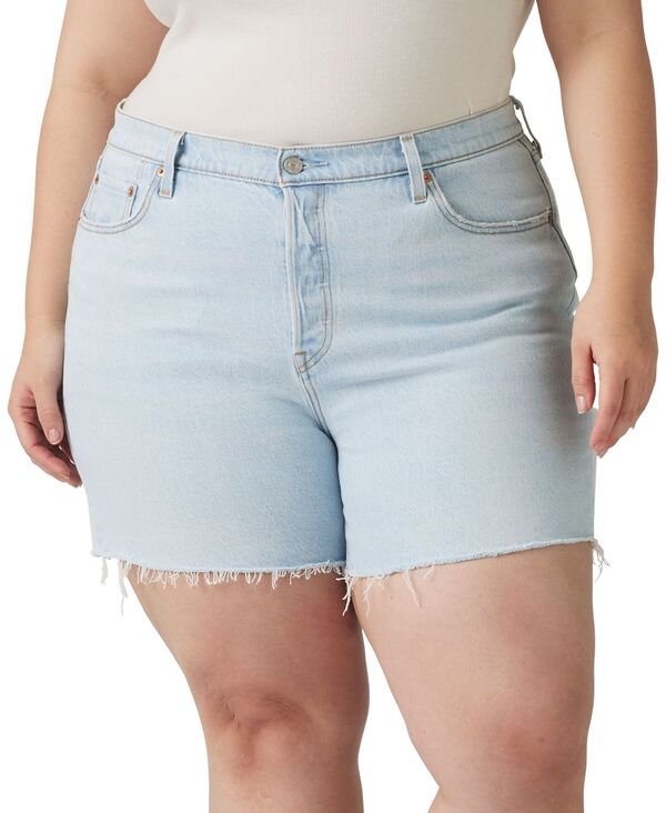 リーバイス レディース ボトムス ハーフパンツ・ショーツ プラスサイズ ショートパンツ Levi's Plusize 501 Original High-Rise Shorts Blank Spot