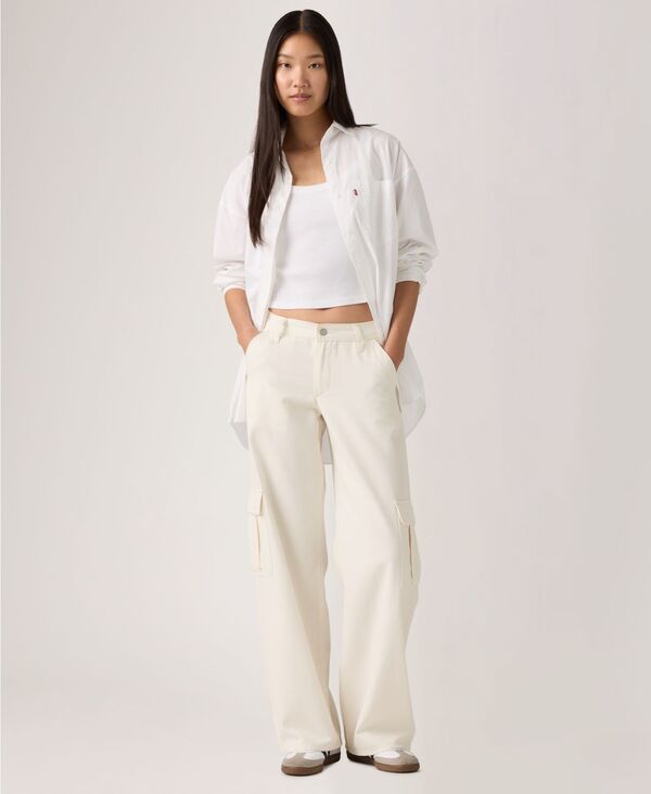 リーバイス レディース ボトムス デニムパンツ ジーンズ Levi's Women'superlow Loose Cargo Jeans Jet Stream Pigment｜ReVida 店
