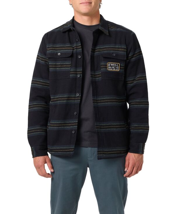 オニール メンズ アウター ジャケット・ブルゾン O'Neill Men's Redmond High Pile Lined Jacket Black ブラック
