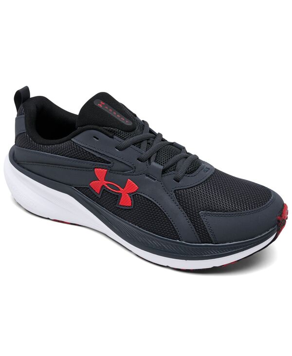 アンダーアーマー メンズ シューズ スニーカー Under Armour Men\u0027s Charged Assert 11 Running Sneakers from Finish Line Anthracite Red 赤いこと