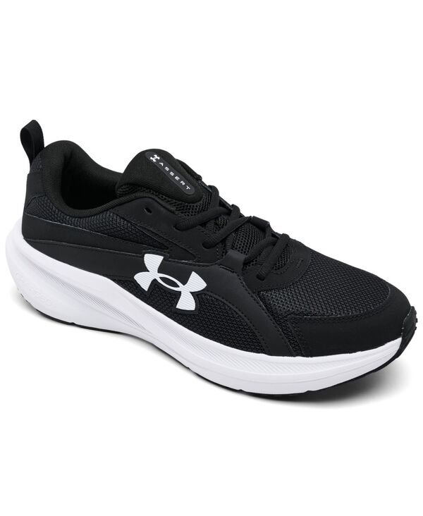 アンダーアーマー メンズ シューズ スニーカー Under Armour Men\u0027s Charged Assert 11 Running Sneakers from Finish Line Black White 白いこと