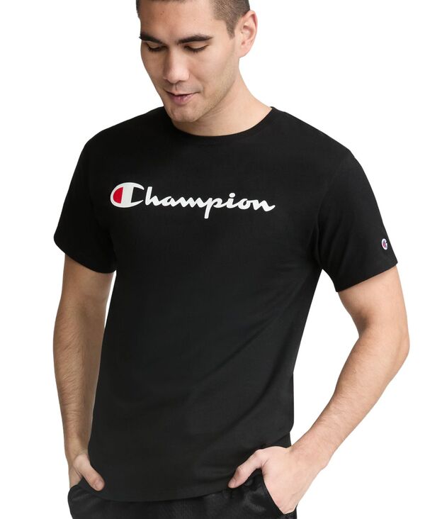 チャンピオン メンズ トップス Tシャツ 半袖 グラフィック Champion Men'short-Sleeve Tonal Graphic T-Shirt Black ブラック