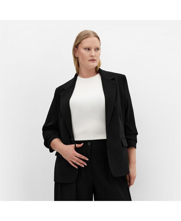 シティーシック レディース アウター ジャケット・ブルゾン プラスサイズ ブレザー CITY CHIC Women's Plusize Abbie Blazer Black ブラック|ReVida 店