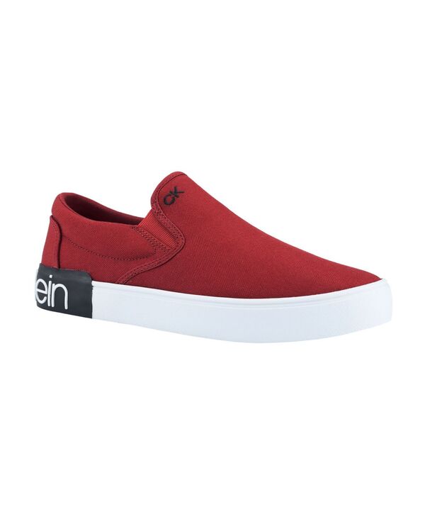 カルバンクライン メンズ シューズ スニーカー Calvin Klein Men's Ryor Casual Slip-On Sneakers Chili Pepper
