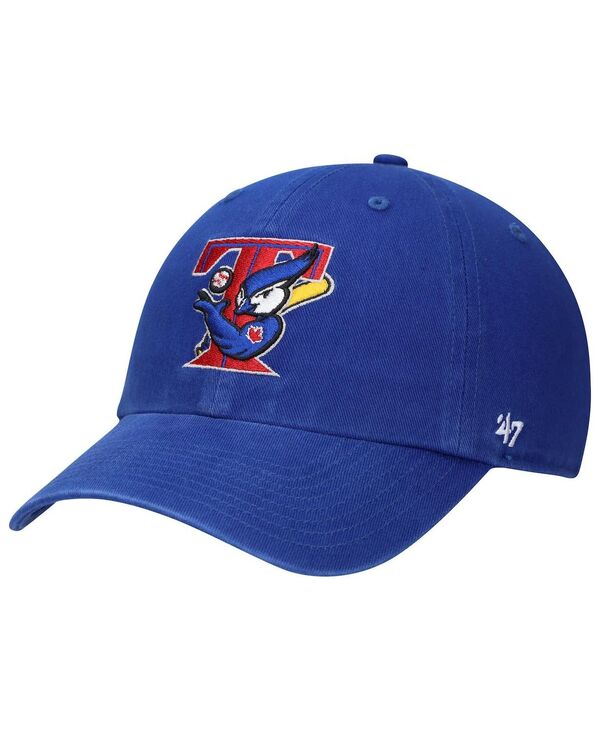 47 ブランド メンズ アクセサリー 帽子 ロゴ '47 Brand Men's '47 Royal Toronto Blue Jays Team Logo Cooperstown Collection Clean Up Adjustable Hat Royal ブルー