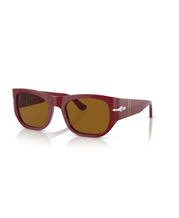 ペルソル レディース 付属物 サングラス・アイウェア Persol Unisex Square Sunglasses PO3308S Red 赤いこと
