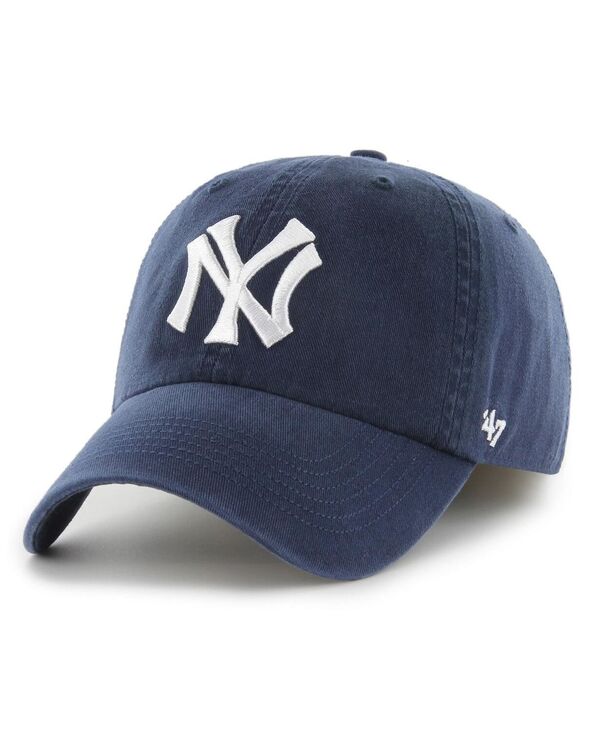 47 ブランド メンズ アクセサリー 帽子 '47 Brand Men's Navy New York Yankees Cooperstown Collection Franchise Fitted Hat Navy ネイビー|ReVida 店