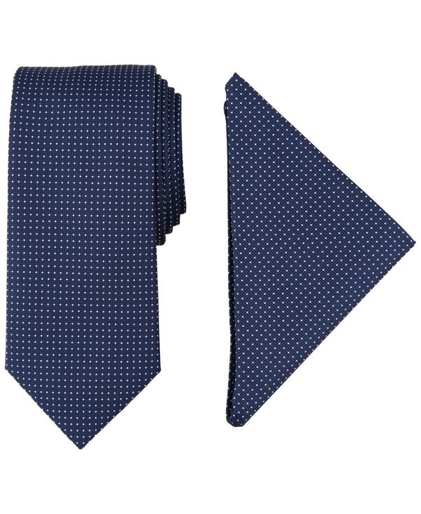ナウティカ メンズ アクセサリー ネクタイ Nautica Men's Tjorn Dote & Pocket Square Set Navy ネイビー