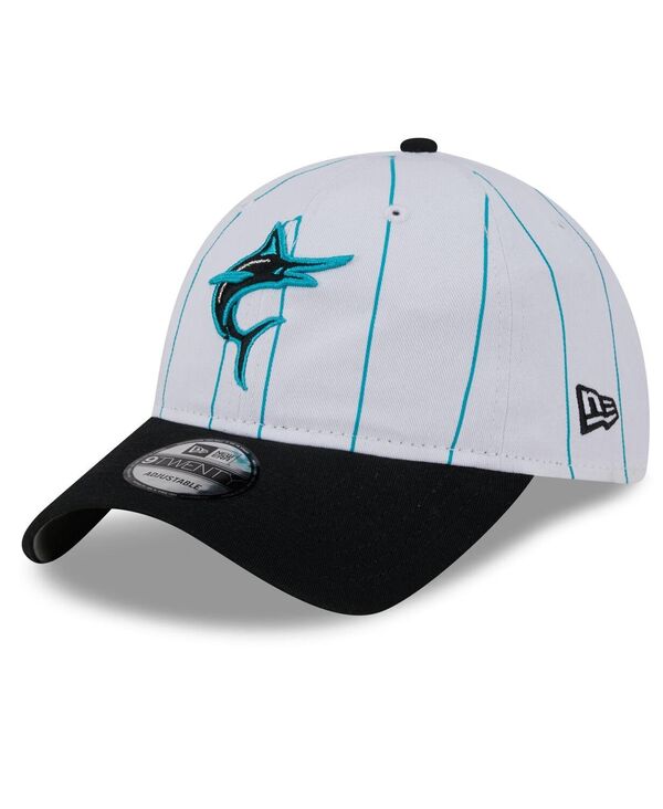 ニューエラ メンズ アクセサリー 帽子 New Era Men's White Miami Marlins 2024 Batting Practice 9TWENTY Adjustable Hat White ホワイト|ReVida 店