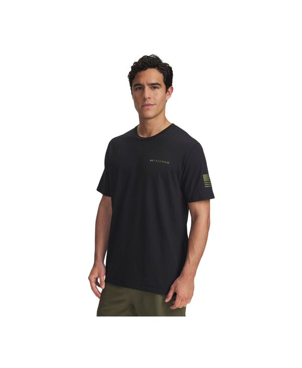 アンダーアーマー メンズ トップス Tシャツ 半袖 グラフィック Under Armour Men'short-Sleeve Freedom Banner Graphic T-Shirt Black ブラック