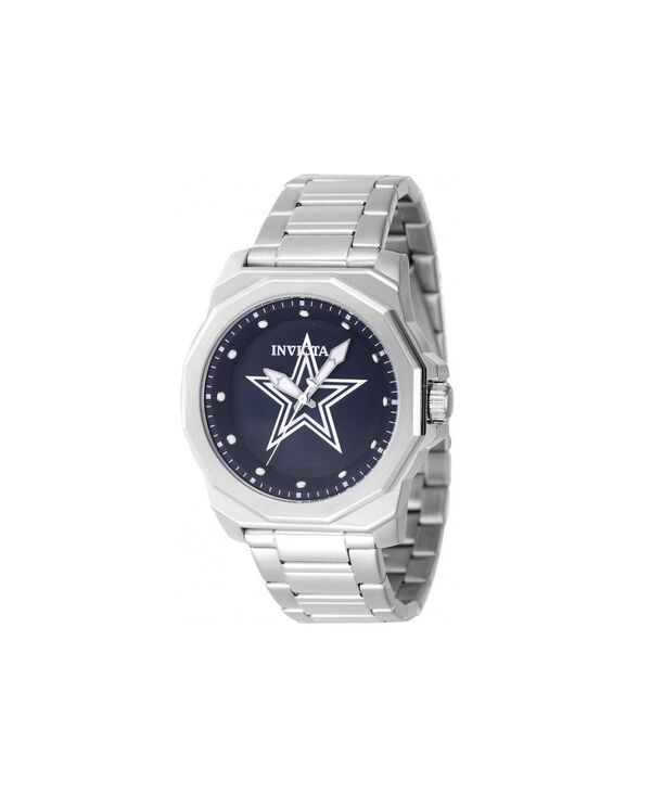 インビクタ メンズ アクセサリー 腕時計 Invicta Men's 47920 NFL Dallas Cowboys Quartz 3 Hand Blue Dial Watch Silver シルバー