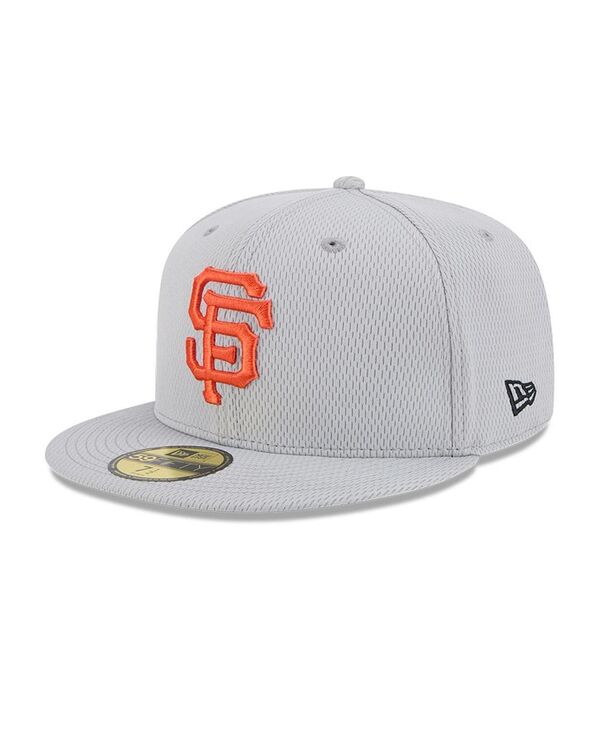 ニューエラ メンズ アクセサリー 帽子 New Era Men's Gray San Francisco Giants 2025 MLB Clubhouse 59FIFTY Fitted Hat Gray グレー