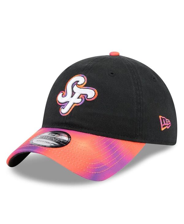 ニューエラ メンズ アクセサリー 帽子 New Era Men's Black/Orange San Francisco Giants 2025 City Connect 9TWENTY Adjustable Hat Black Orange ブラック|ReVida 店