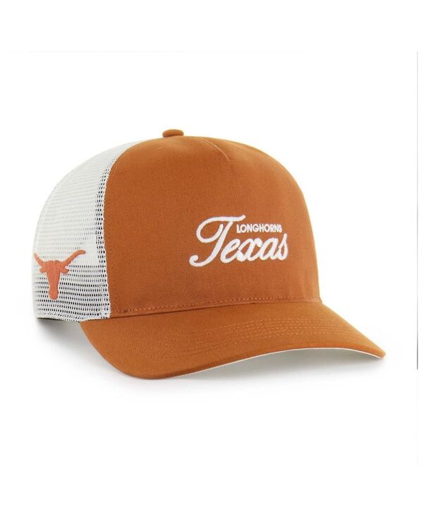 47 ブランド メンズ アクセサリー 帽子 '47 Brand Men's and Women's Burnt Orange Texas Longhorns Contemporary Basics Foundation Trucker Hitch Adjustable Hat Burnt Orange オレンジ