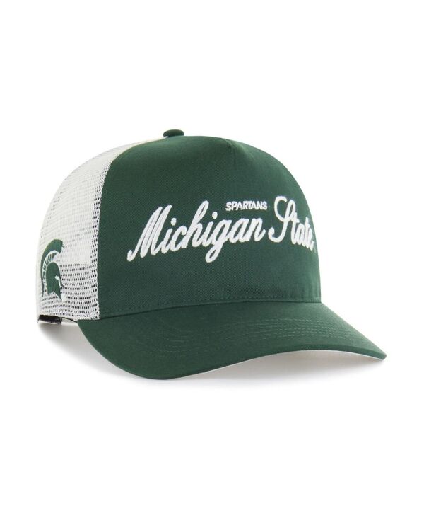 47 ブランド メンズ アクセサリー 帽子 '47 Brand Men's and Women's Dark Green Michigan State Spartans Contemporary Basics Foundation Trucker Hitch Adjustable Hat Dark Green グリーン｜ReVida 店
