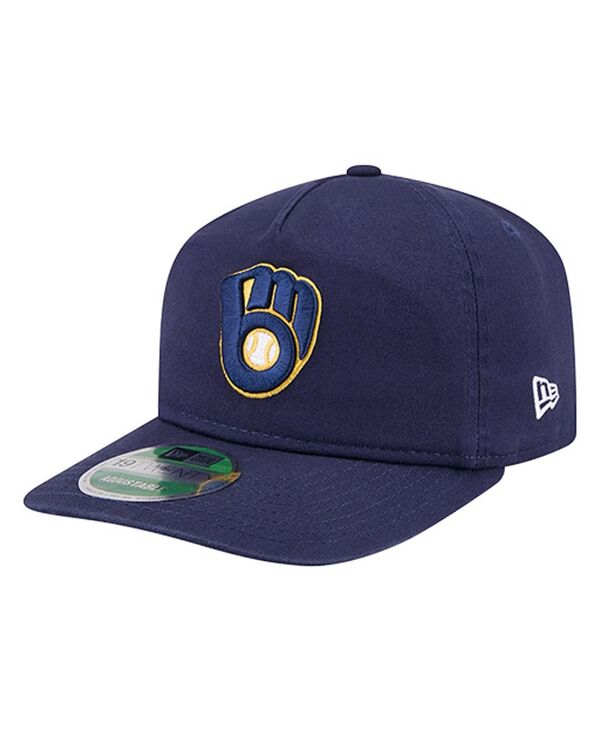 ニューエラ メンズ アクセサリー 帽子 New Era Men's Navy Milwaukee Brewers Team 19TWENTY Adjustable Hat Navy ネイビー｜ReVida 店 10,110円