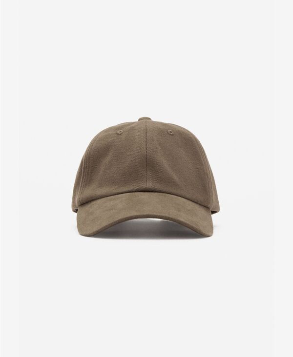 マンゴ メンズ アクセサリー 帽子 コットン キャップ MANGO Men's Cotton Visor Cap Light Pastel Brown ブラウン