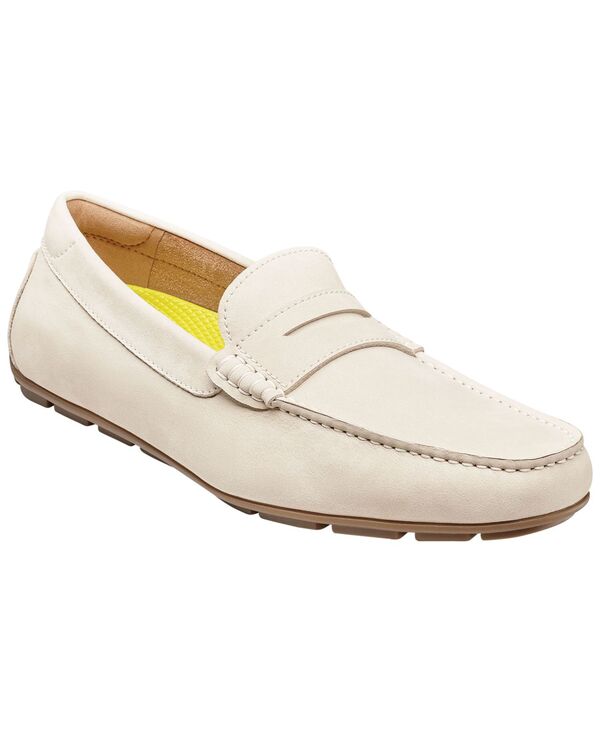 フローシャイム メンズ シューズ スリッポン・ローファー Florsheimotor Smooth Moc-Toe Penny Driver Slip-On Shoes White ホワイト｜ReVida 店
