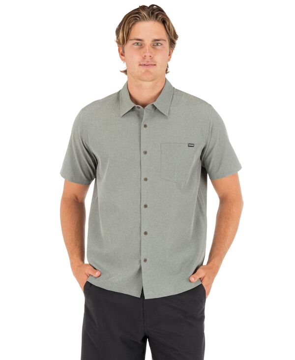ハーレー メンズ トップス シャツ 半袖 Hurley Men's Phantom Flow Rincon Short-Sleeve Shirt Great White ホワイト