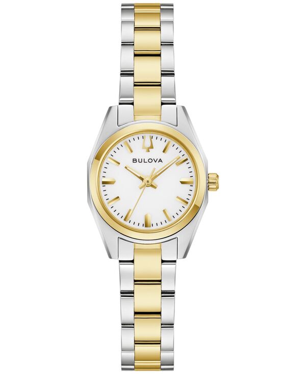 ブロバ レディース アクセサリー 腕時計 Tシャツ Bulova Women's Classic Surveyor Two-Tone Stainlessteel Bracelet Watch 22.7mm Two-tone
