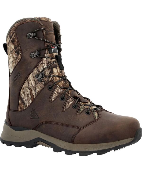 ロッキー メンズ シューズ ブーツ・レインブーツ ROCKY Men's Trophy Series 800G Insulated Outdoor Boot Realtree apx|ReVida 店