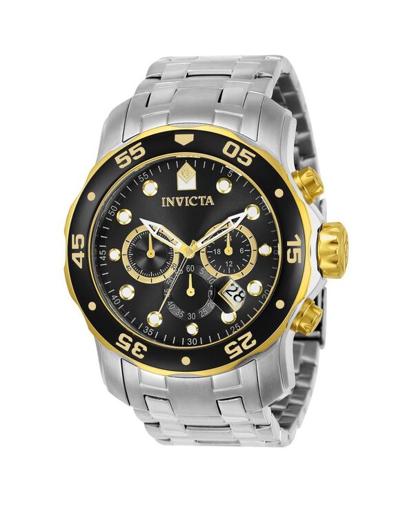 インビクタ メンズ 佩び物 ウォッチ Invicta Men\u0027s 80039 Pro Diver Quartz Chronograph Dial Watch Silver しろがね色