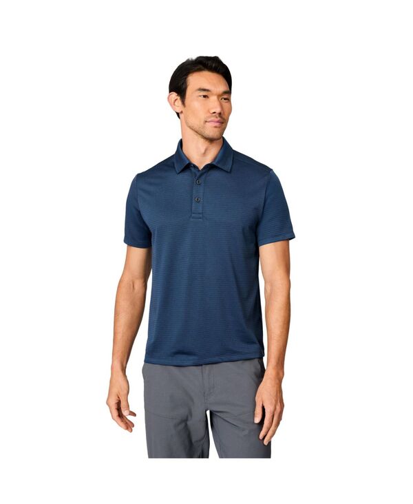 無償性 カントリー メンズ トップス スポーツシャツ Free Country Men\u0027s Tech Jacquard Polo Shirtrails