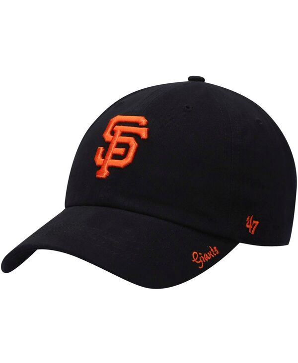 47 ブランド レディース アクセサリー 帽子 '47 Brand Women's Black San Francisco Giants Teamiata Clean Up Adjustable Hat Black ブラック