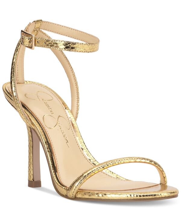 ジェシカシンプソン レディース シューズ サンダル アンクル Jessica Simpson Women's Bahariankle-Strap Dressandals Gold Snake ゴールド
