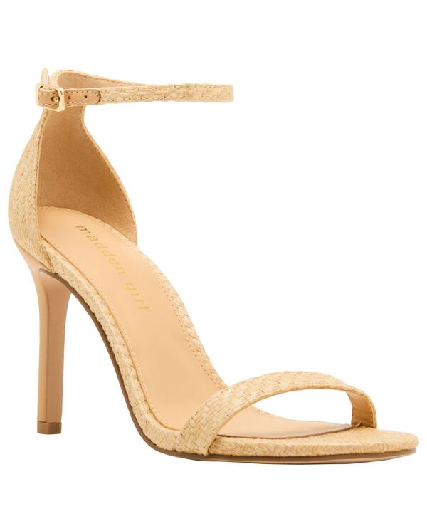マッデンガール レディース シューズ サンダル Madden Girl Brazen Two-Piece Stiletto Dressandals Raffia|ReVida 店