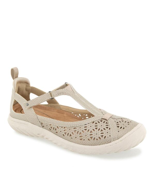ジャイビーユー レディース シューズ パンプス JBU Women's Daffodil Mary Jane T-Strap Flats Cream Shimmer クリーム