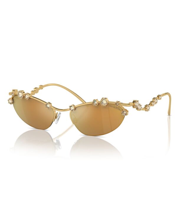 スワロフスキー レディース アクセサリー サングラス・アイウェア Swarovski Women'sunglassesk7016 Gold ゴールド