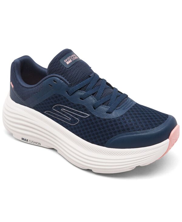スケッチャーズ レディース シューズ スニーカー Skechers Women's Max Cushioning Endeavour Athletic Running Sneakers Navy Pink ネイビー