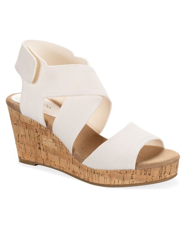 スタイルアンドコー レディース シューズ サンダル ヒール Style & Co Women'sicilyy Wedge Higheel Sandals Exclusively at Macy's White Linen ホワイト